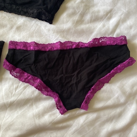 Xylem Clothing Cami Bra and Cheeky Panty Set + Bikini Panty Lace Organic S - Picture 10 of 13